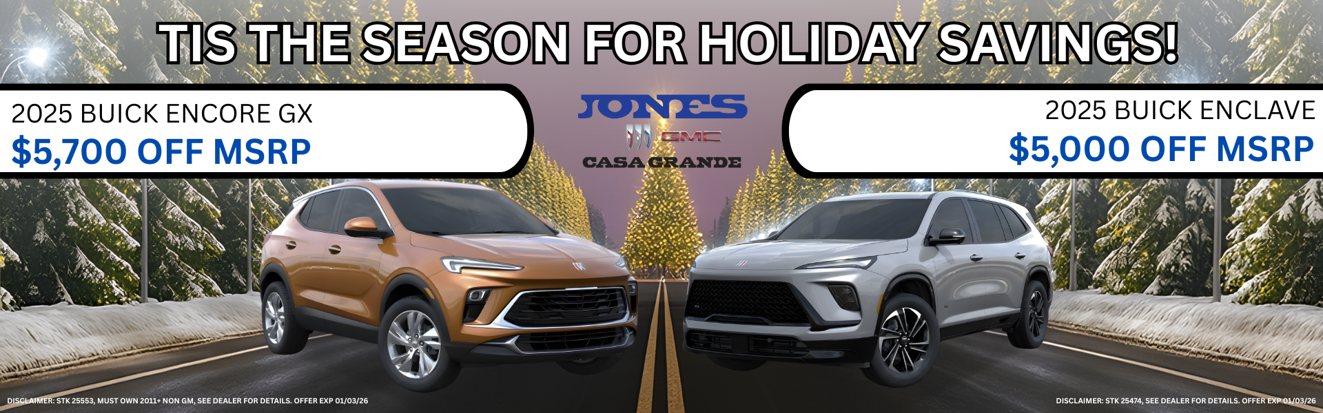 2025 Buick Encore GX and Enclave