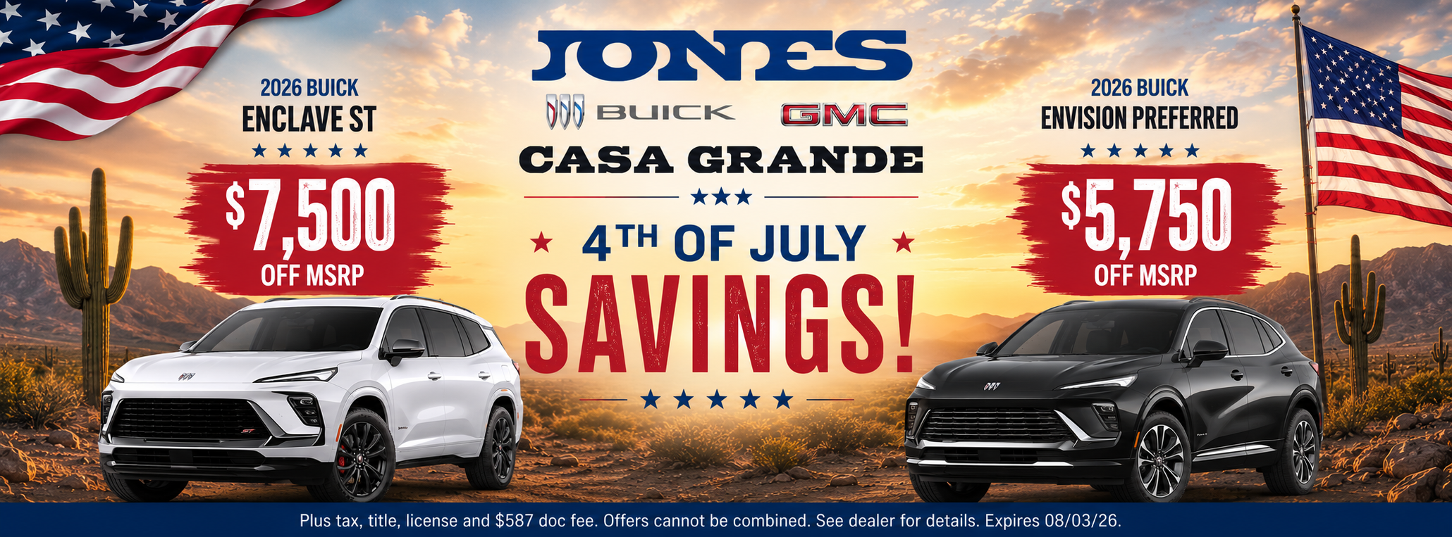 Jones Buick GMC Casa Grande 4th of July Savings