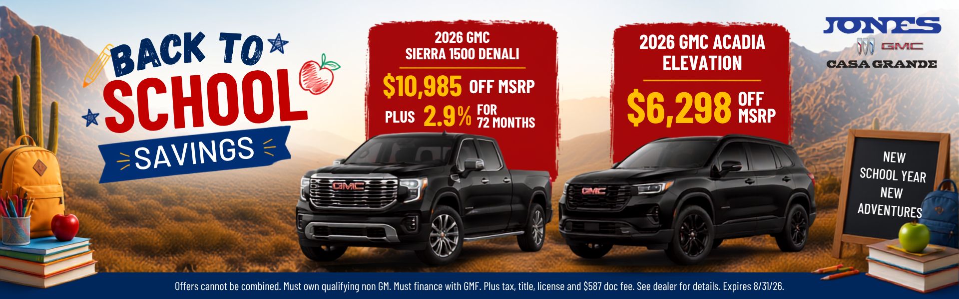 GMC Acadia and Sierra 1500 Denali