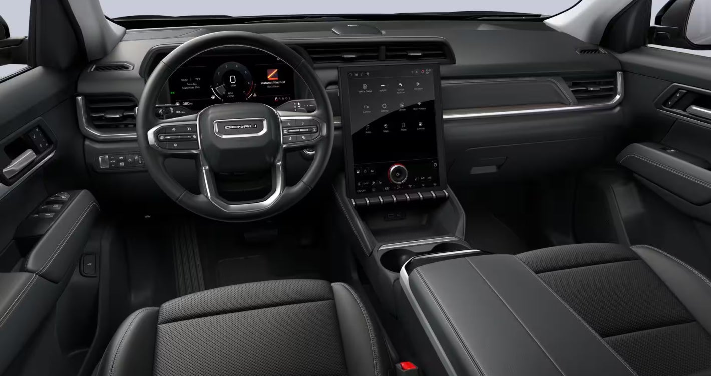 GMC Terrain interior front seat dashboard view